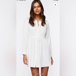 White shirt dress